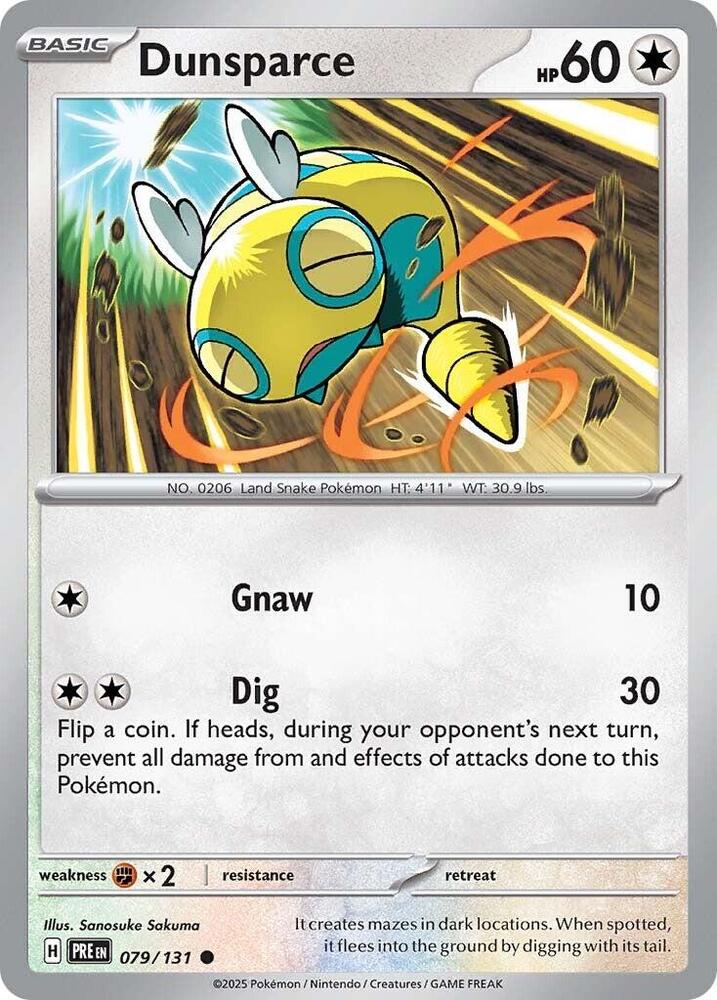 Dunsparce (079/131) [Scarlet & Violet: Prismatic Evolutions] | Anubis Games and Hobby