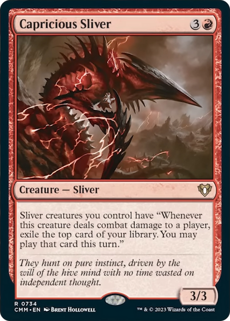 Capricious Sliver [Commander Masters] | Anubis Games and Hobby