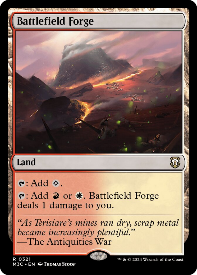 Battlefield Forge (Ripple Foil) [Modern Horizons 3 Commander] | Anubis Games and Hobby