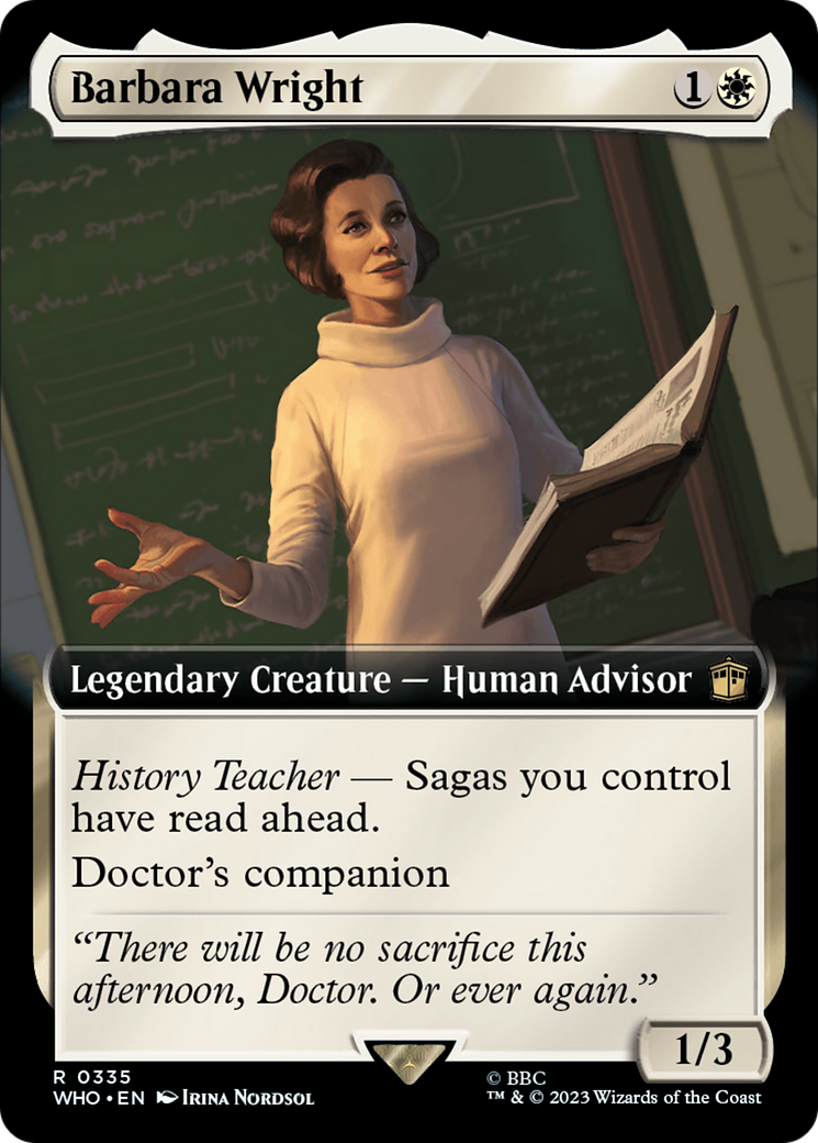 Barbara Wright (Extended Art) [Doctor Who] | Anubis Games and Hobby