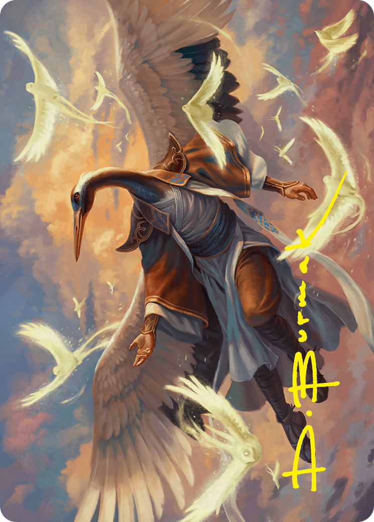 Kykar, Zephyr Awakener Art Card (16/54) (Gold-Stamped Signature) [Foundations Art Series] | Anubis Games and Hobby