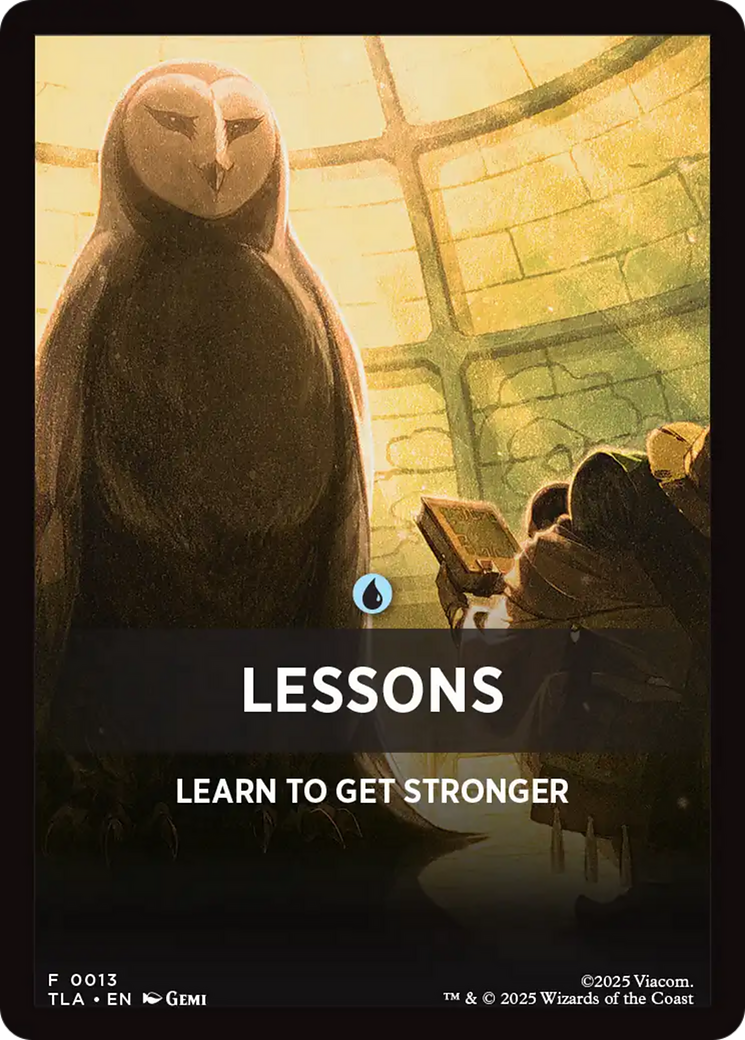 Lessons Theme Card [Avatar: The Last Airbender Tokens] | Anubis Games and Hobby