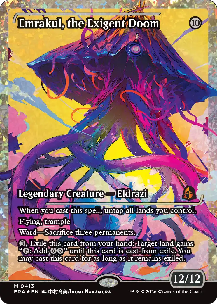 Emrakul, the Exigent Doom (Showcase) (Fracture Foil) [Reality Fracture] | Anubis Games and Hobby