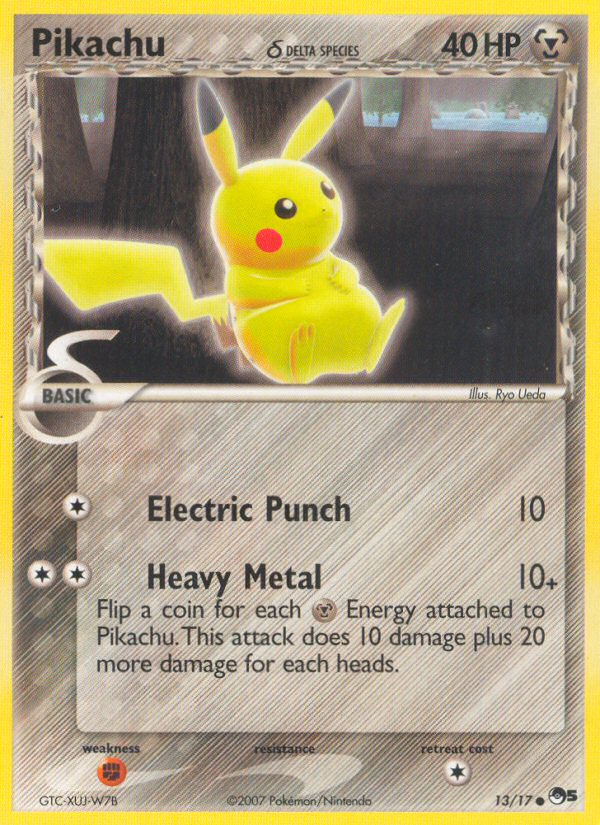 Pikachu (13/17) (Delta Species) [POP Series 5] | Anubis Games and Hobby