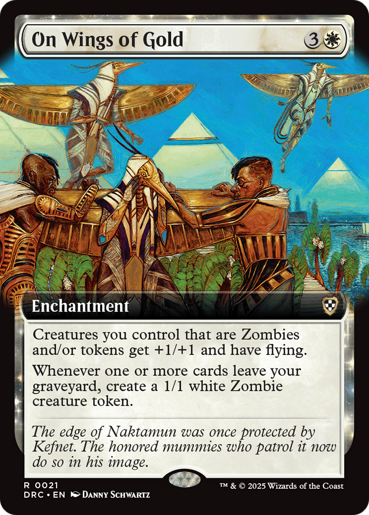 On Wings of Gold (Extended Art) [Aetherdrift Commander] | Anubis Games and Hobby