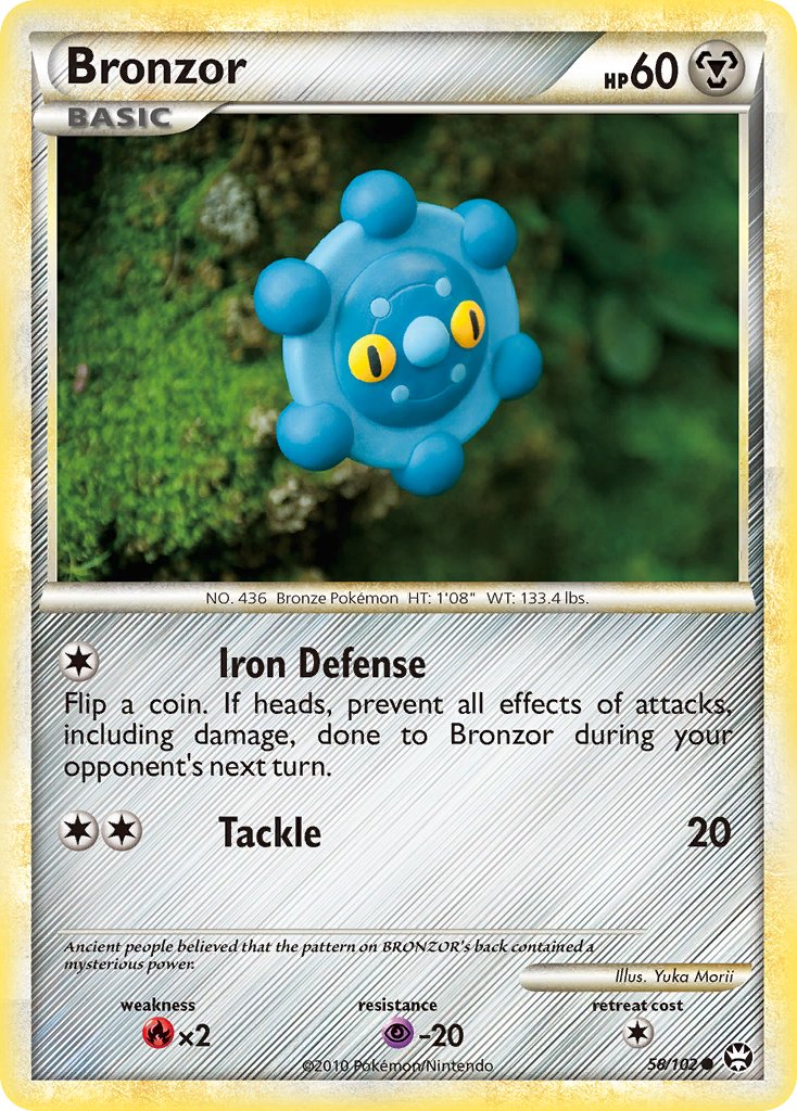 Bronzor (58/102) [HeartGold & SoulSilver: Triumphant] | Anubis Games and Hobby