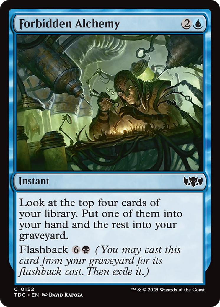 Forbidden Alchemy [Tarkir: Dragonstorm Commander] | Anubis Games and Hobby
