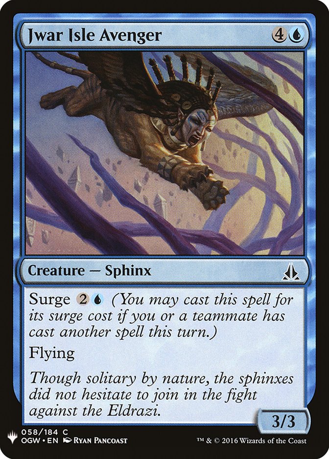 Jwar Isle Avenger [Mystery Booster] | Anubis Games and Hobby