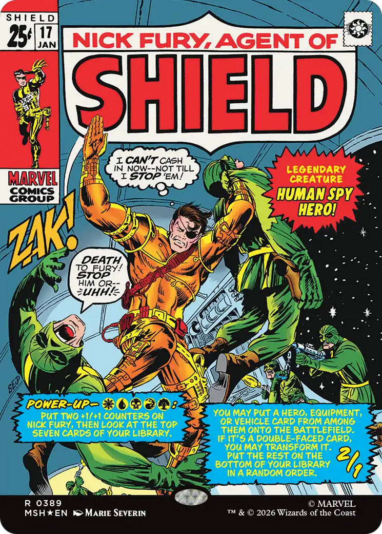 Nick Fury, Agent of SHIELD (Borderless) (0389) [Marvel Super Heroes] | Anubis Games and Hobby