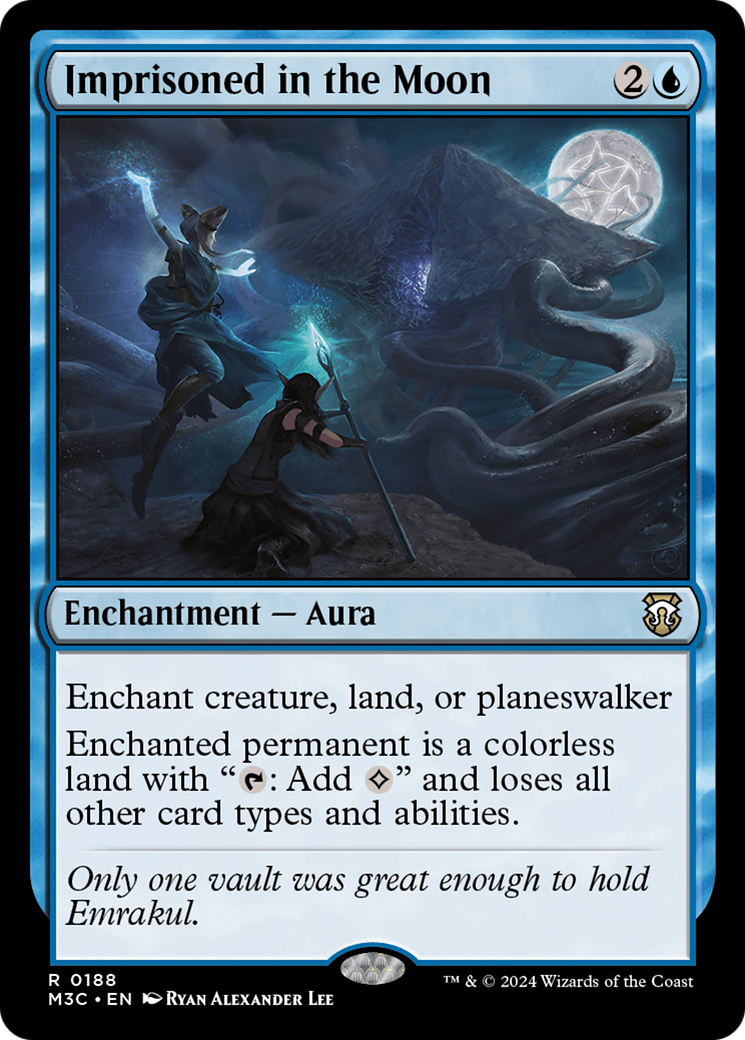 Imprisoned in the Moon (Ripple Foil) [Modern Horizons 3 Commander] | Anubis Games and Hobby
