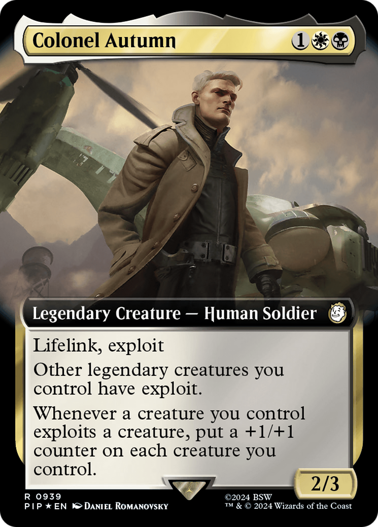 Colonel Autumn (Extended Art) (Surge Foil) [Fallout] | Anubis Games and Hobby