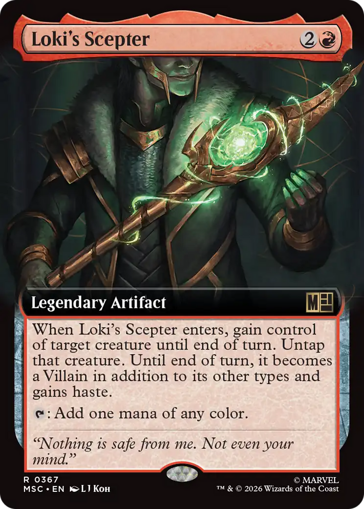 Loki's Scepter (Extended Art) [Marvel Super Heroes Commander] | Anubis Games and Hobby