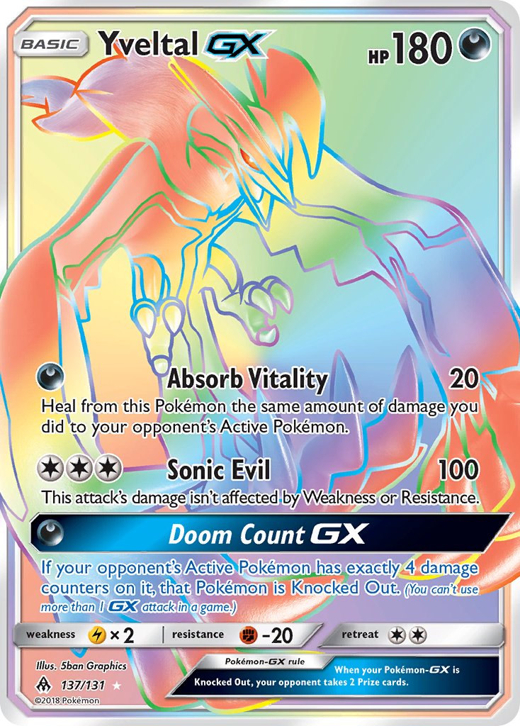 Yveltal GX (137/131) [Sun & Moon: Forbidden Light] | Anubis Games and Hobby
