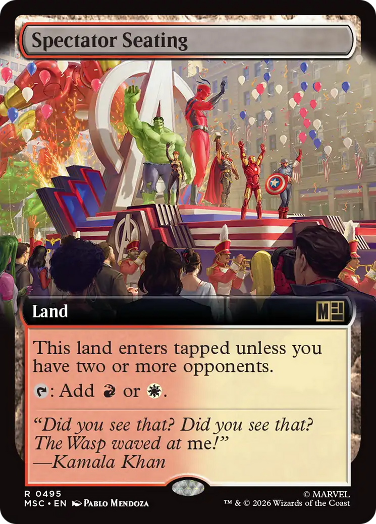 Spectator Seating (Extended Art) [Marvel Super Heroes Commander] | Anubis Games and Hobby