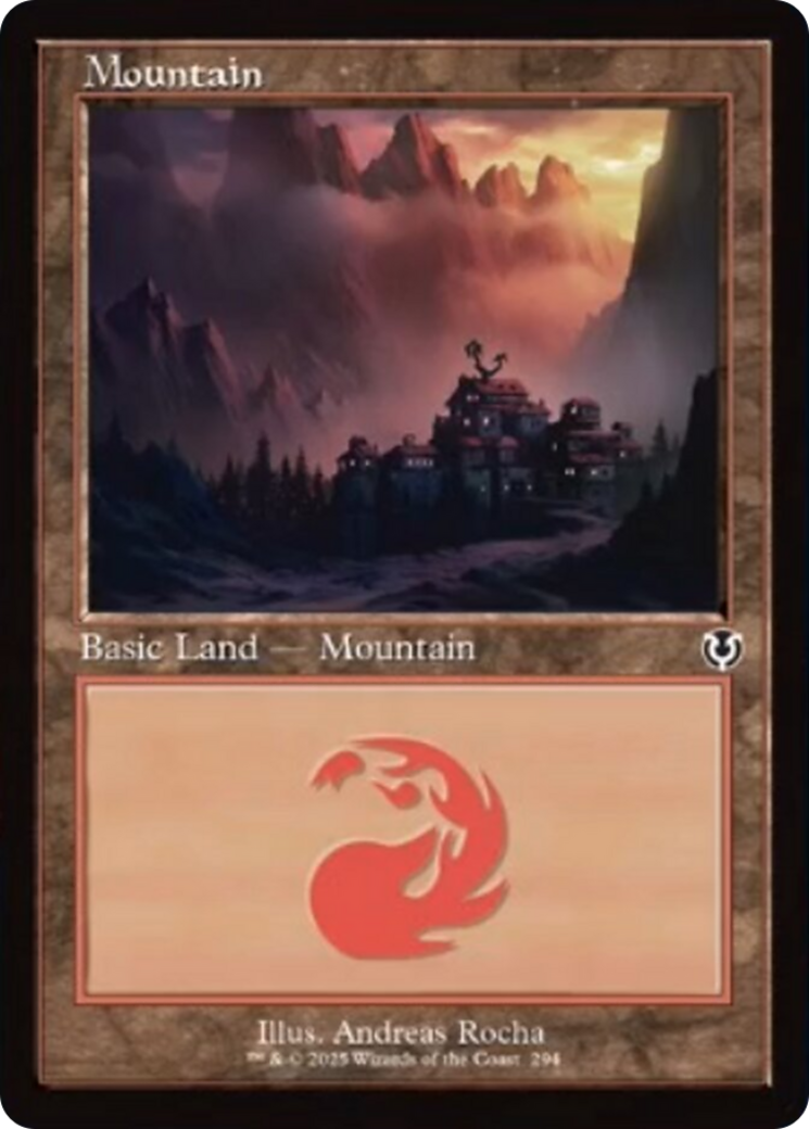 Mountain (294) (Retro Frame) [Innistrad Remastered] | Anubis Games and Hobby