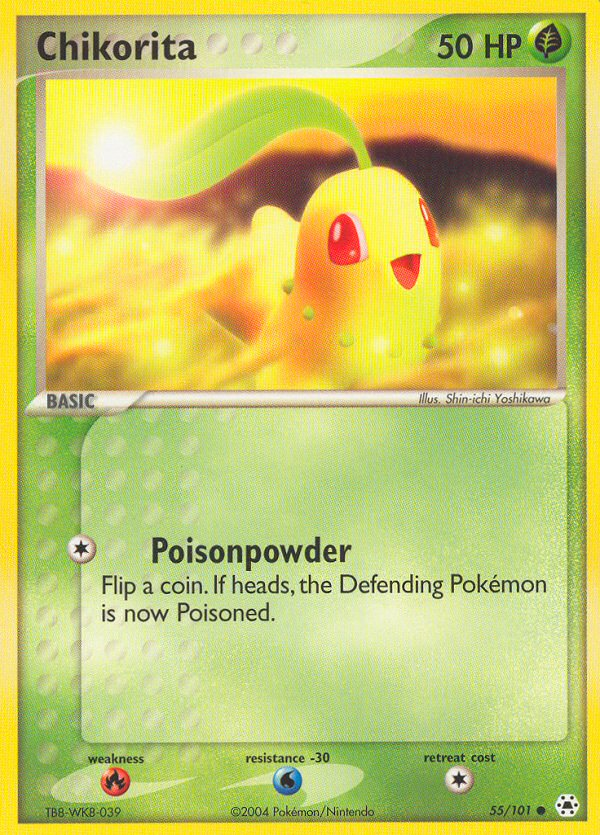 Chikorita (55/101) [EX: Hidden Legends] | Anubis Games and Hobby