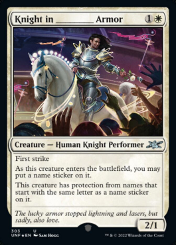 Knight in _____ Armor (Galaxy Foil) [Unfinity] | Anubis Games and Hobby