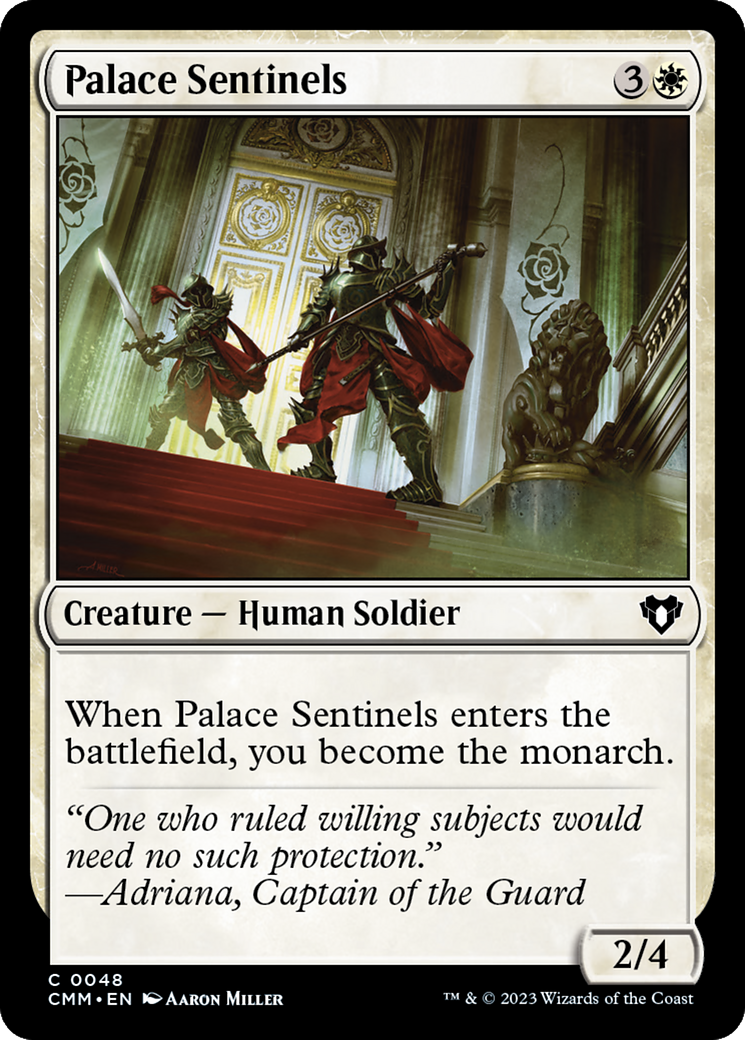 Palace Sentinels [Commander Masters] | Anubis Games and Hobby