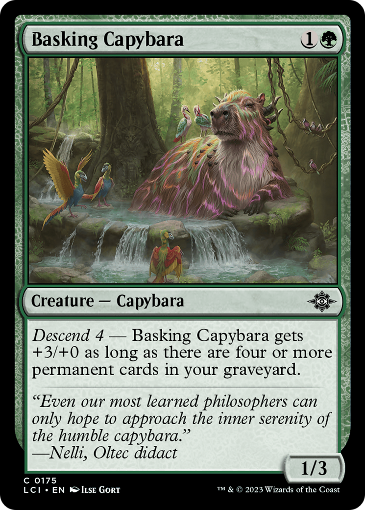 Basking Capybara [The Lost Caverns of Ixalan] | Anubis Games and Hobby