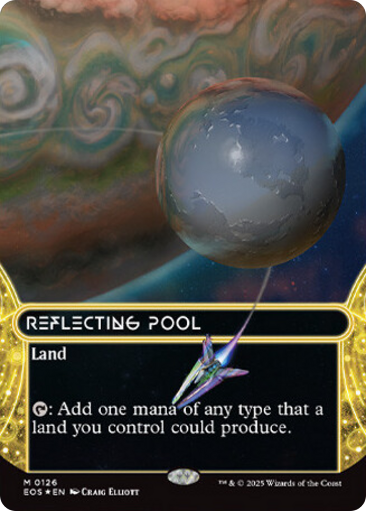 Reflecting Pool (0126) (Borderless) (Galaxy Foil) [Edge of Eternities: Stellar Sights] | Anubis Games and Hobby
