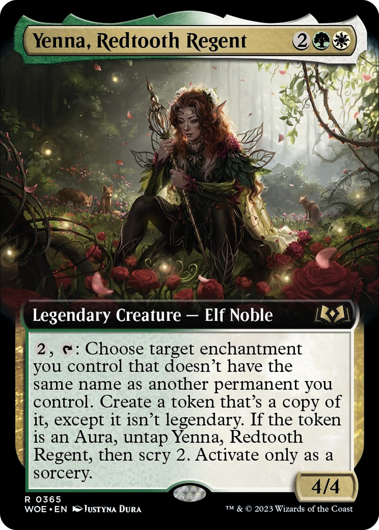 Yenna, Redtooth Regent (Extended Art) [Wilds of Eldraine] | Anubis Games and Hobby