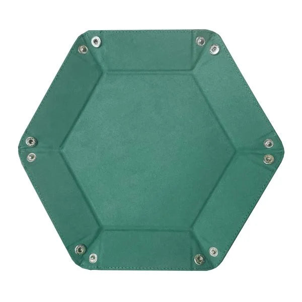 Hexagon Dice Tray LX - Green | Anubis Games and Hobby