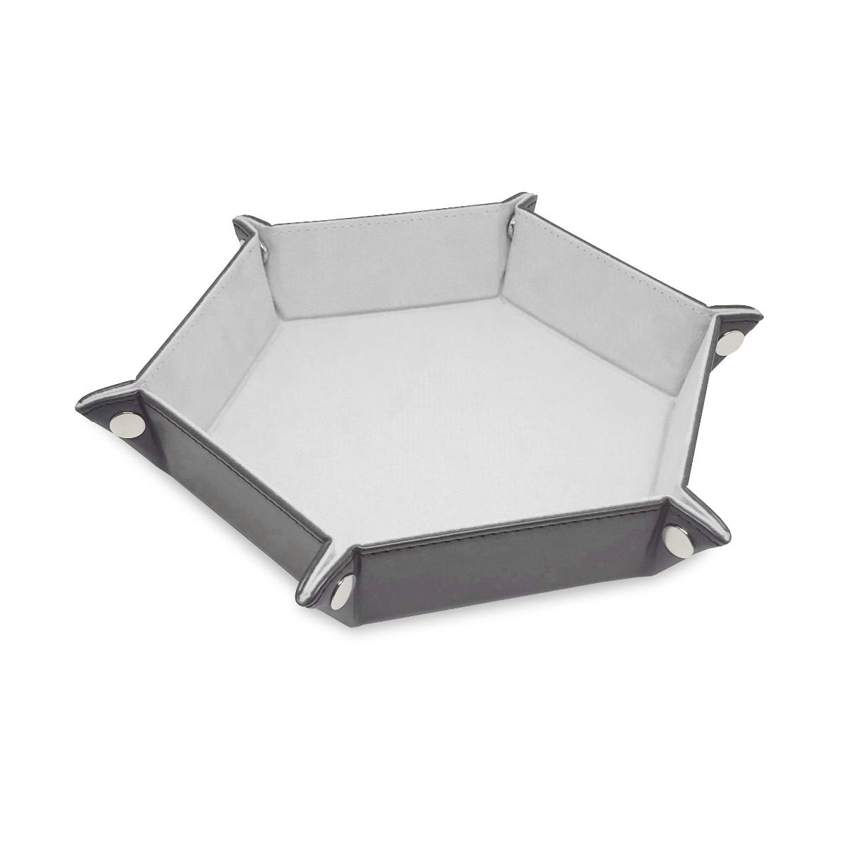 Hexagon Dice Tray LX - White | Anubis Games and Hobby