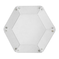 Hexagon Dice Tray LX - White | Anubis Games and Hobby
