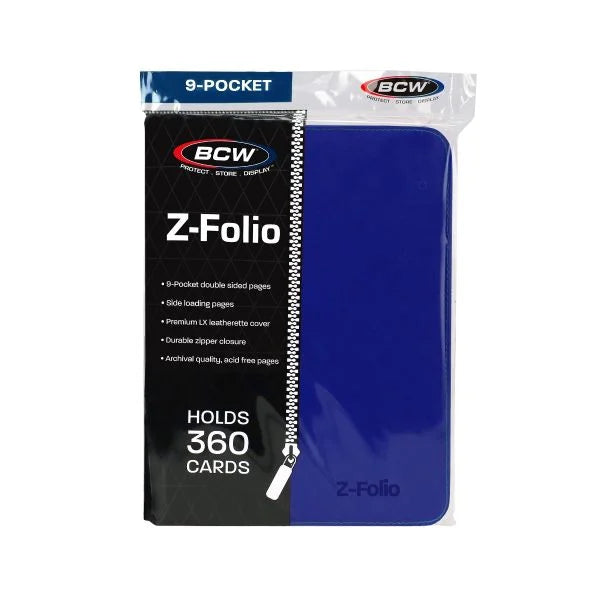 9 Pocket Z-Folio Blue | Anubis Games and Hobby