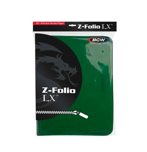 9 Pocket Z-Folio LX Green | Anubis Games and Hobby