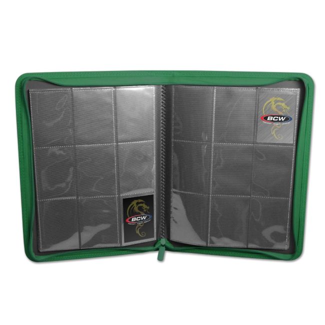 9 Pocket Z-Folio Green | Anubis Games and Hobby