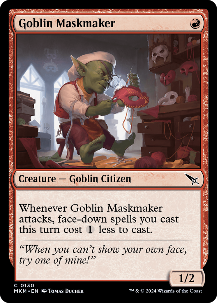 Goblin Maskmaker [Murders at Karlov Manor] | Anubis Games and Hobby