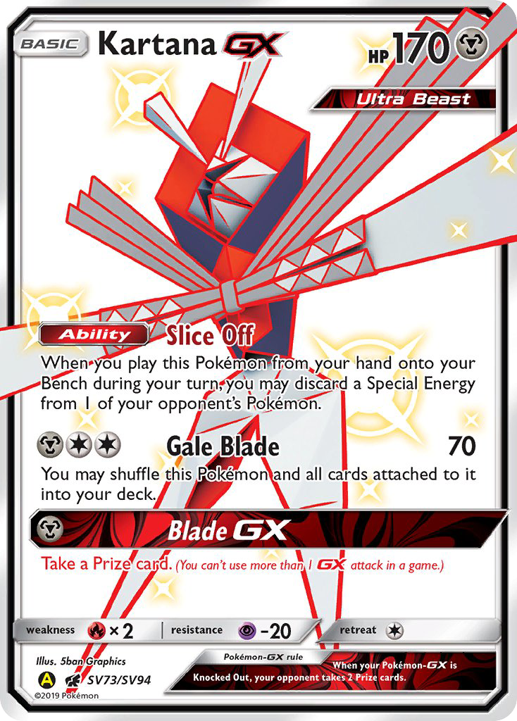 Kartana GX (SV73/SV94) [Sun & Moon: Hidden Fates - Shiny Vault] | Anubis Games and Hobby