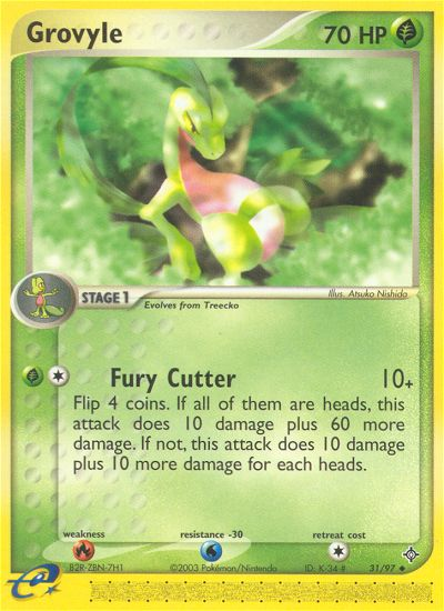 Grovyle (31/97) [EX: Dragon] | Anubis Games and Hobby