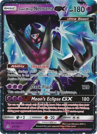 Dawn Wings Necrozma GX (63/156) (Jumbo Card) [Sun & Moon: Ultra Prism] | Anubis Games and Hobby