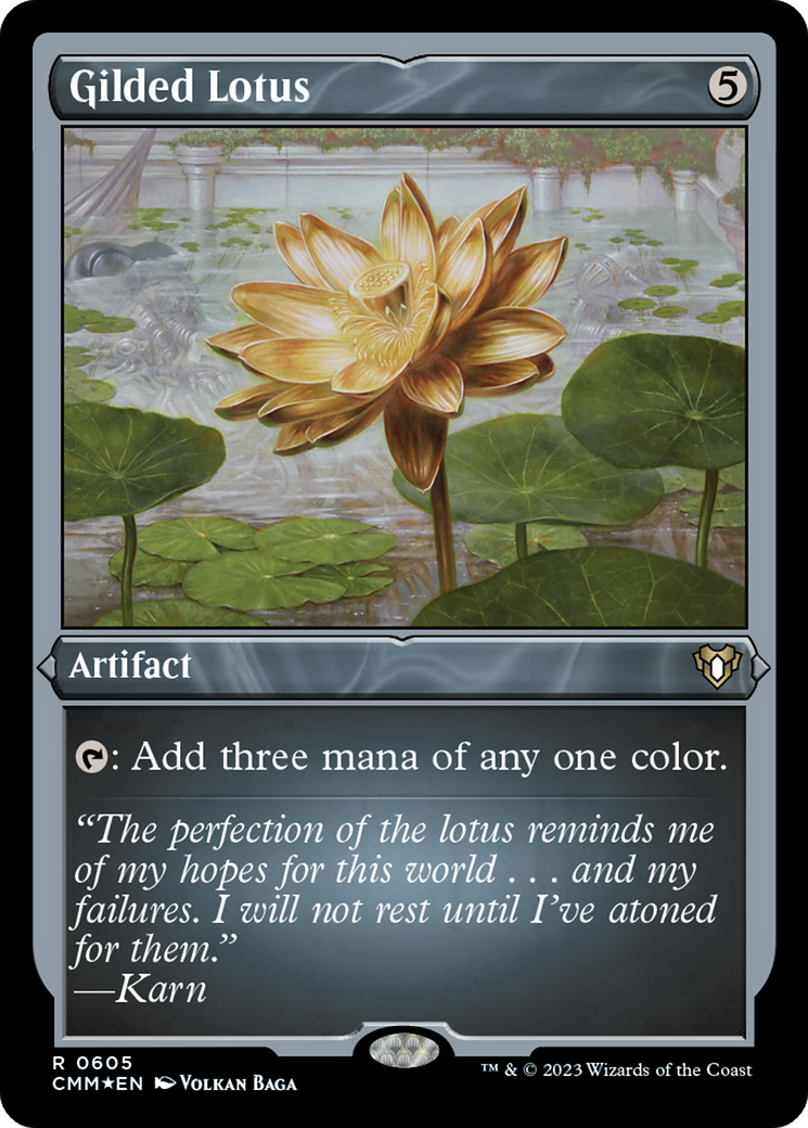 Gilded Lotus (Foil Etched) [Commander Masters] | Anubis Games and Hobby