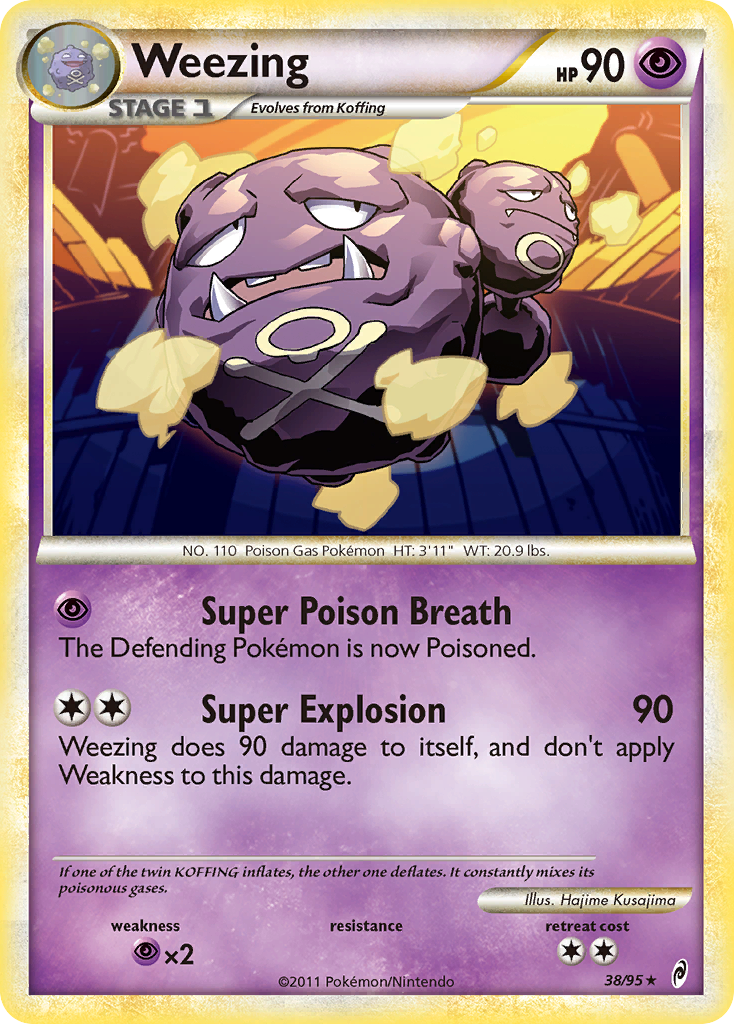 Weezing (38/95) [HeartGold & SoulSilver: Call of Legends] | Anubis Games and Hobby