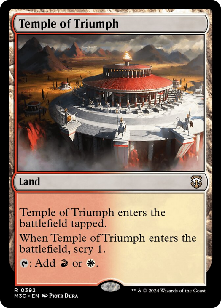 Temple of Triumph [Modern Horizons 3 Commander] | Anubis Games and Hobby