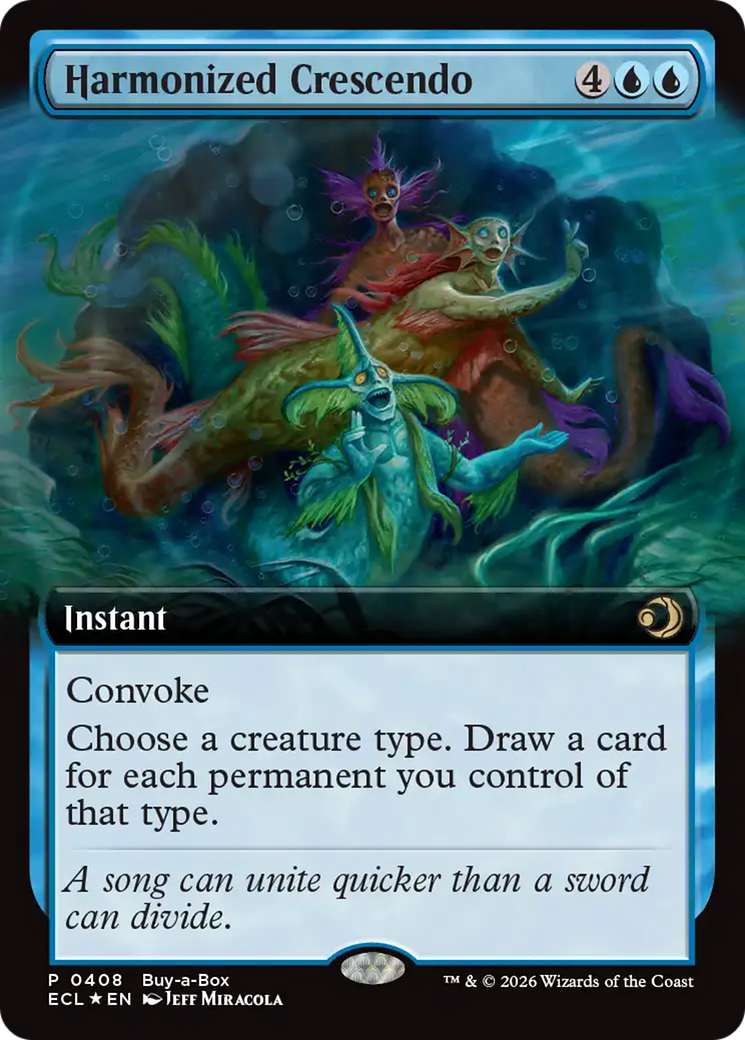 Harmonized Crescendo (Extended Art) (Buy-A-Box) [Lorwyn Eclipsed] | Anubis Games and Hobby
