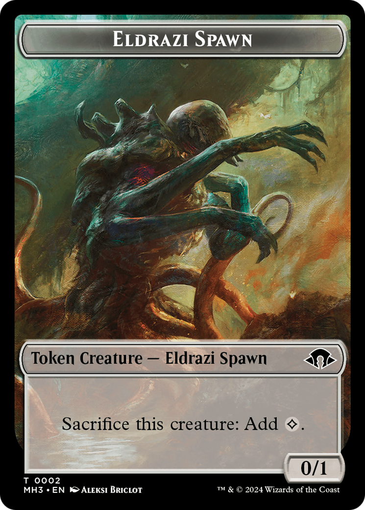 Eldrazi Spawn // Soldier Double-Sided Token [Modern Horizons 3 Tokens] | Anubis Games and Hobby