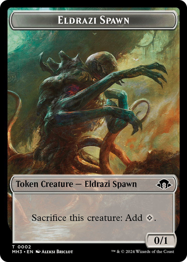 Eldrazi Spawn // Angel Double-Sided Token [Modern Horizons 3 Tokens] | Anubis Games and Hobby