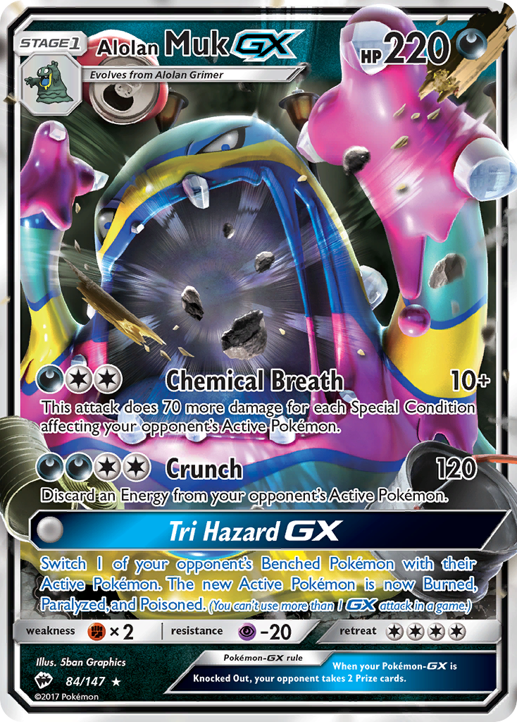 Alolan Muk GX (84/147) [Sun & Moon: Burning Shadows] | Anubis Games and Hobby