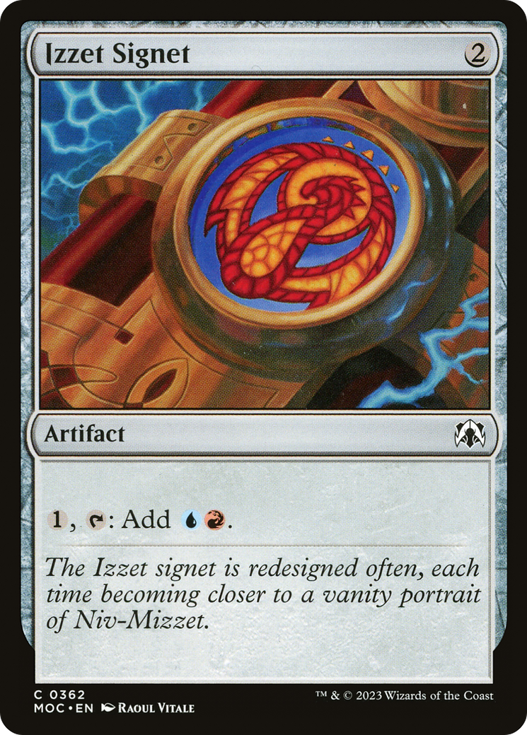 Izzet Signet [March of the Machine Commander] | Anubis Games and Hobby