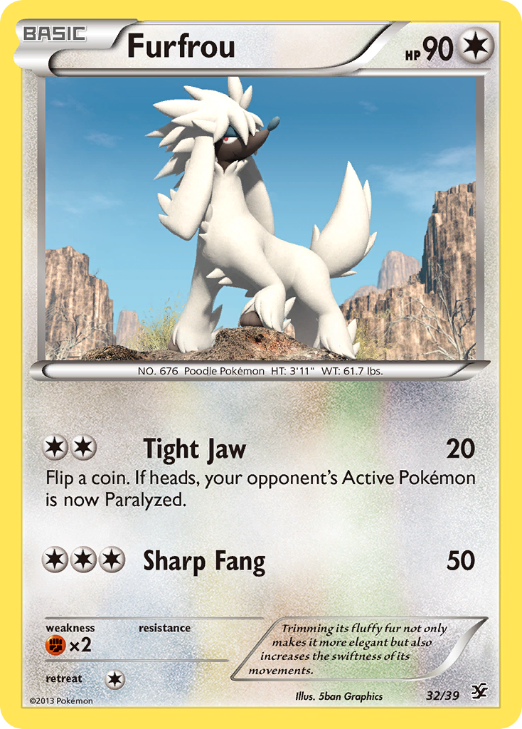 Furfrou (32/39) [XY: Kalos Starter Set] | Anubis Games and Hobby