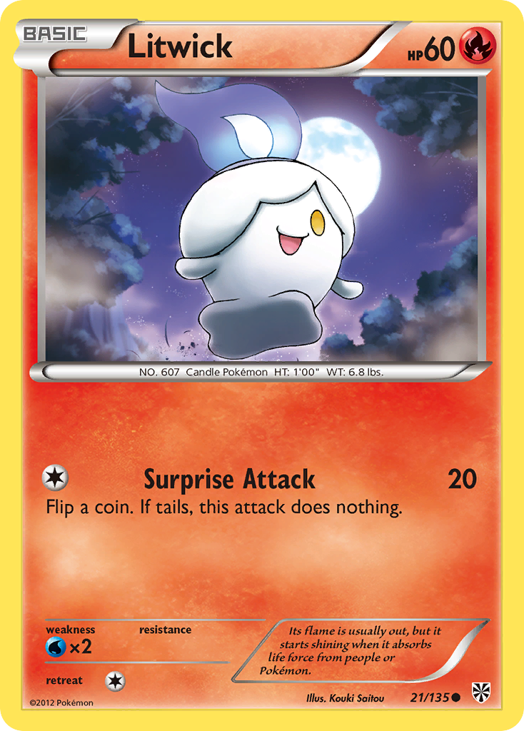 Litwick (21/135) [Black & White: Plasma Storm] | Anubis Games and Hobby