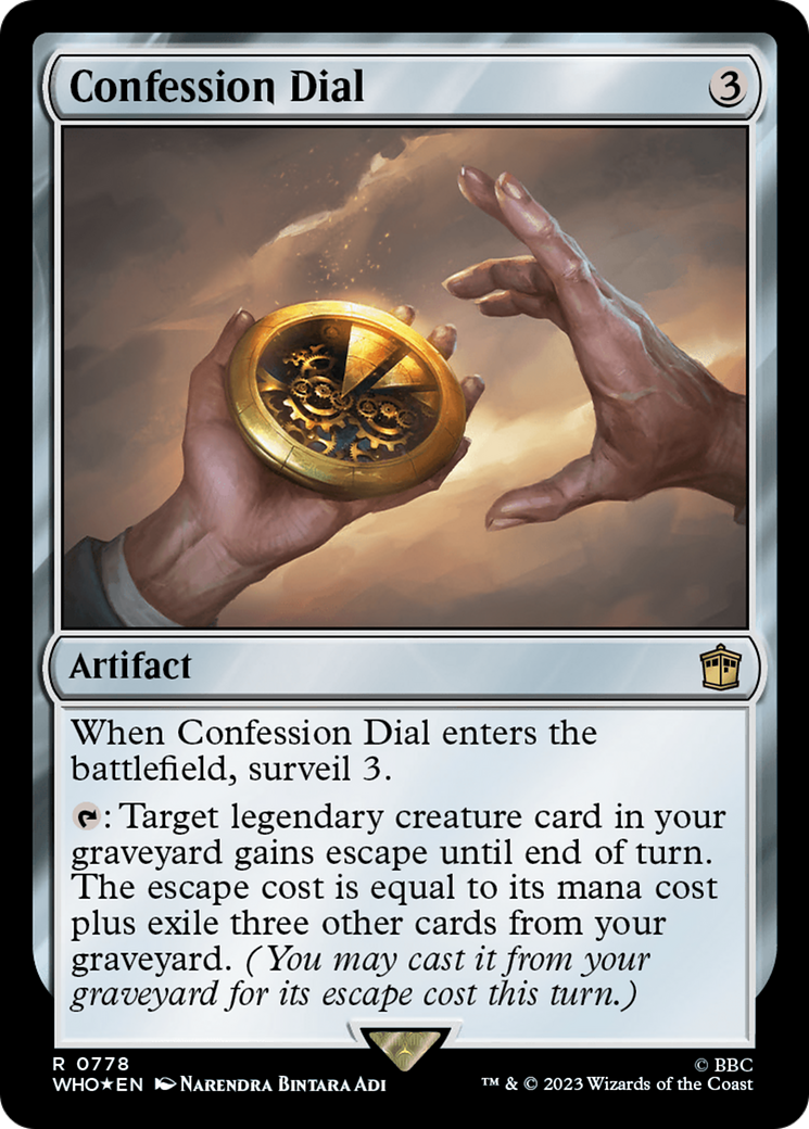 Confession Dial (Surge Foil) [Doctor Who] | Anubis Games and Hobby