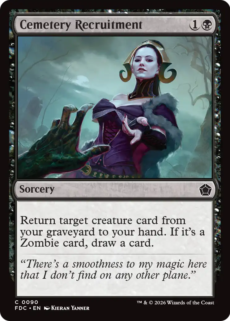 Cemetery Recruitment [Foundations Commander] | Anubis Games and Hobby