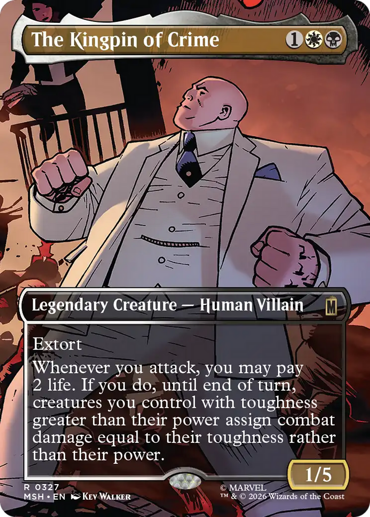 The Kingpin of Crime (Borderless) (0327) [Marvel Super Heroes] | Anubis Games and Hobby
