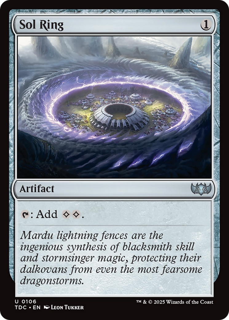 Sol Ring [Tarkir: Dragonstorm Commander] | Anubis Games and Hobby