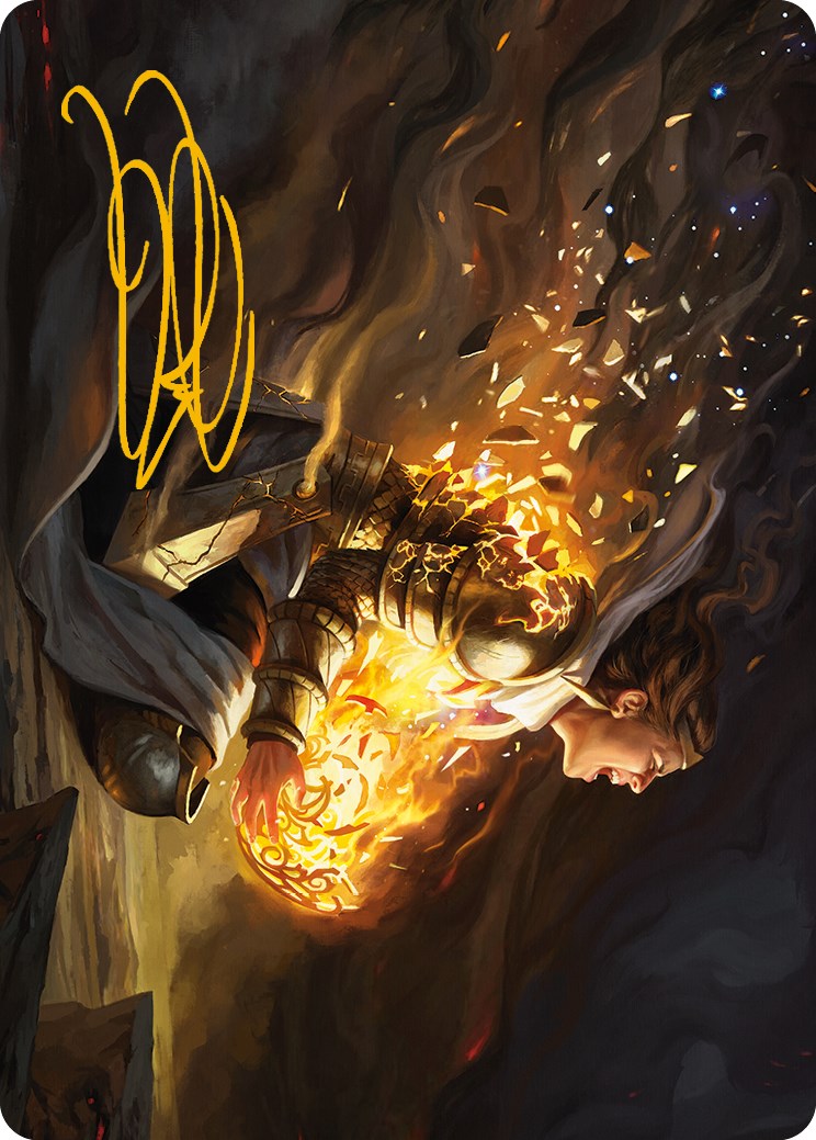 Vanish into Eternity Art Card (Gold-Stamped Signature) [Phyrexia: All Will Be One Art Series] | Anubis Games and Hobby
